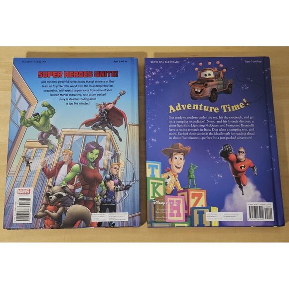 Lot Of 2 Books 5-Minute Stories Disney Pixar‎ & Marvel Stories - Picture 2 of 9